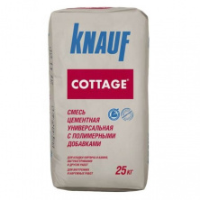 Штукатурка цементная Knauf Коттедж 25 кг — 30 кг
