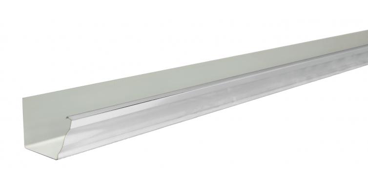 Желоб прямоугольный Vortex 127мм 2,5м RAL 9003 — Grandline