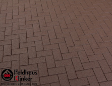 Тротуарный клинкер Feldhaus Klinker umbra plano P502KF 200x100x45 — Коричневая