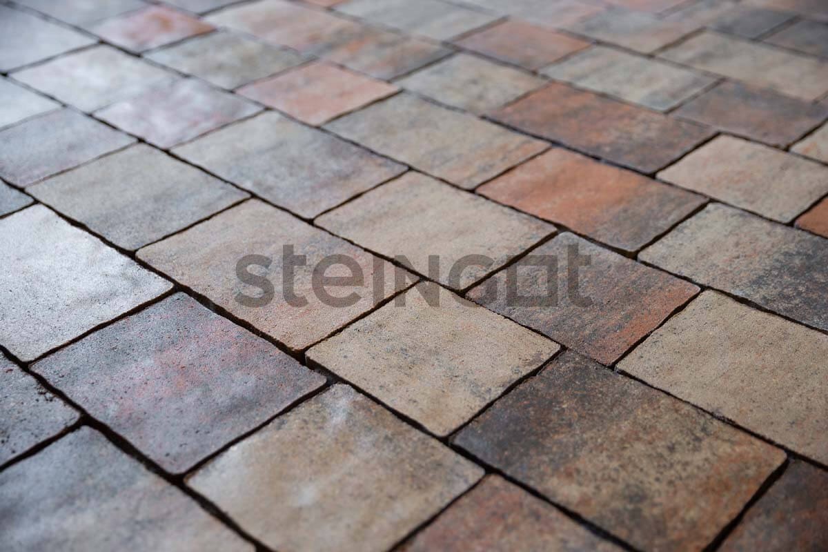 Плитка тротуарная Steingot Colormix Старый город высота 60мм Stein Ferro частичный прокрас — Grandline