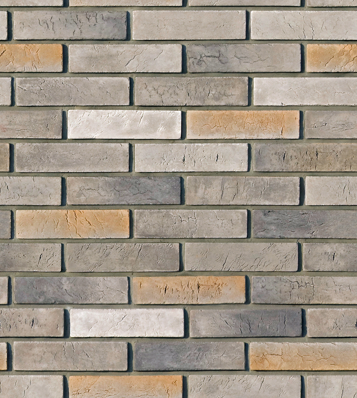 Рядовая плитка White Hills Терамо брик 350-80 с расшивкой 1,2 см — Grandline