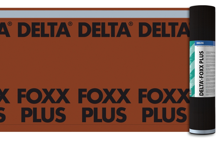 Мембрана диффузионная Delta-Foxx Plus для пологих скатов, с двумя зонами проклейки (75м2) — Grandline