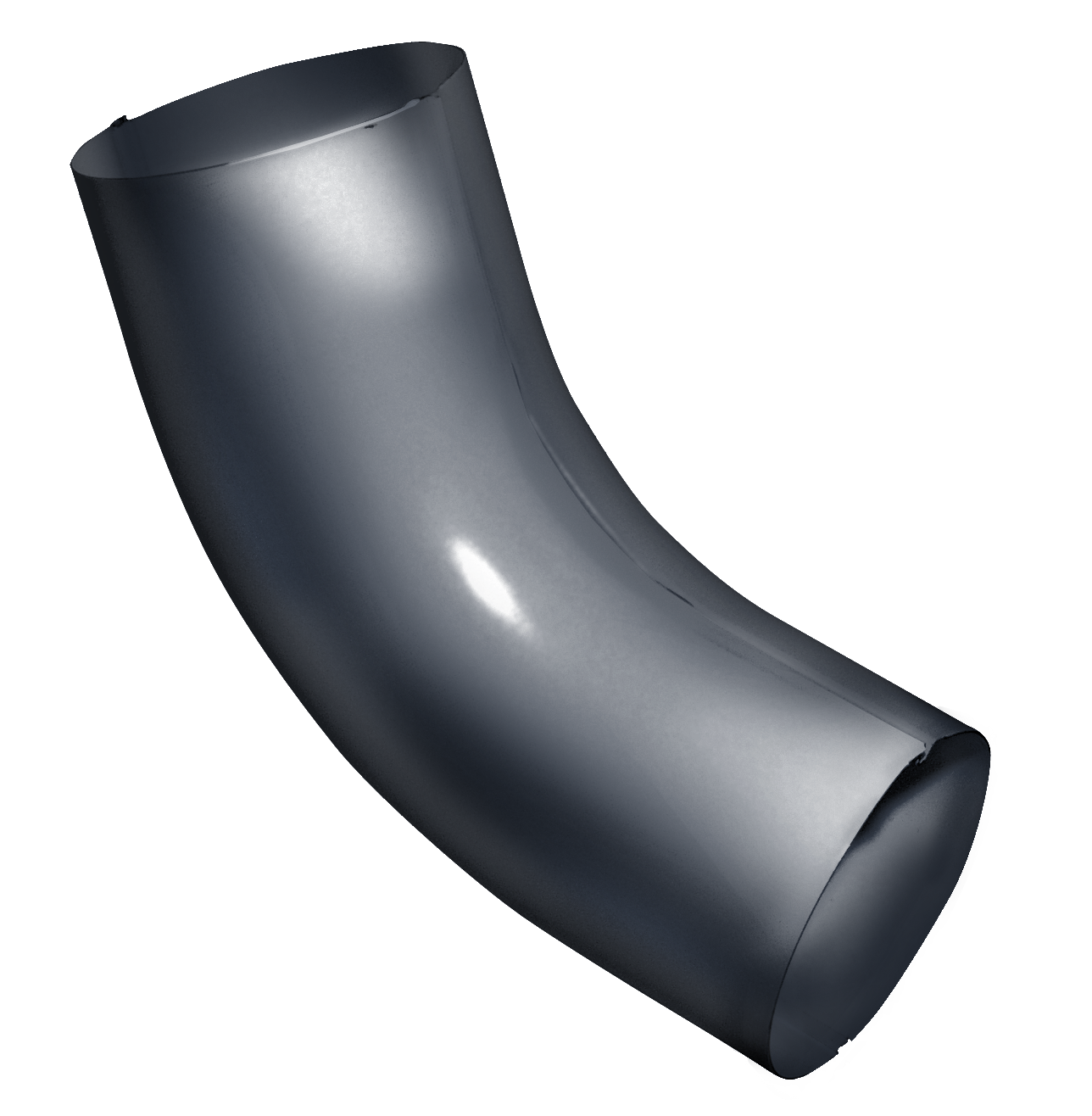 Колено 60 град Optima 100мм RAL 7024 — Grandline