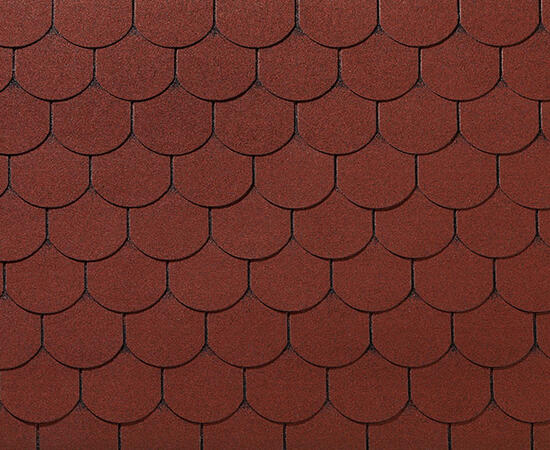 RoofShield черепица Фемили Лайт Готик (3м2) Красный — Grandline
