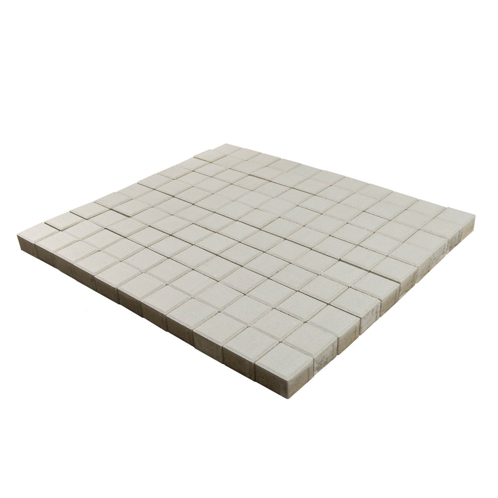 Плитка тротуарная Лувр Белый h60 100х100 — Grandline