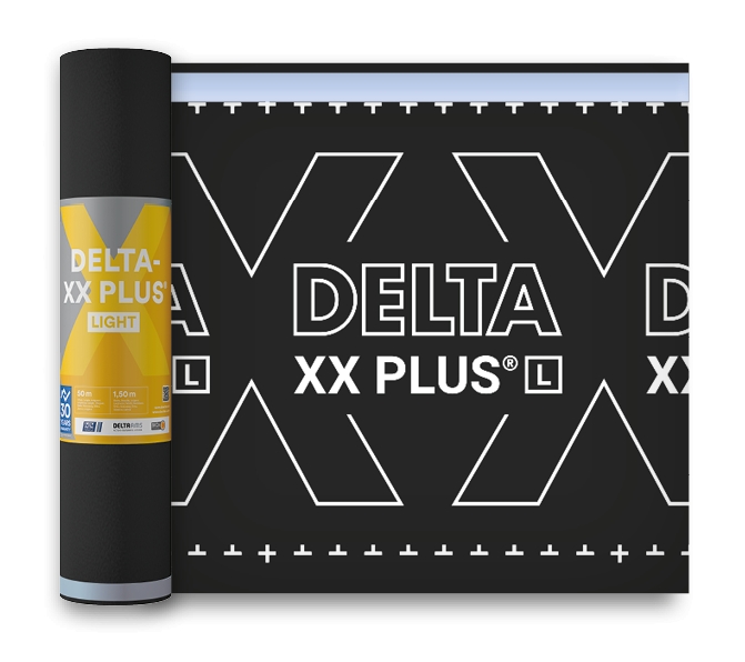 Мембрана диффузионная Delta-XX Plus Light с монолитным функциональным слоем из TPU и двумя зонами проклейки (75м2) — Grandline