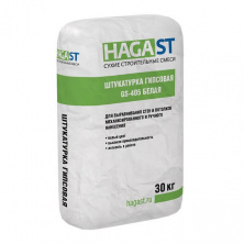 Штукатурка гипсовая HAGA ST GS-405 универсальная белый 30кг — Гипсовая