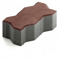 Брусчатка Steingot Серия "ПРАКТИК 60" Зигзаг, темно-коричневый (225х112х60) — Steingot