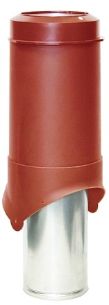 Выход вентиляции Krovent Pipe-VT 150 is красный — Grandline