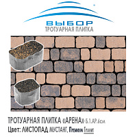 Брусчатка Выбор "Листопад", АНТИК Мустанг (93х73х91) — Выбор