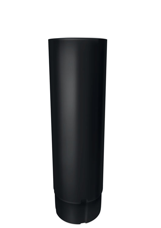 Труба круглая Optima Matt 90мм 3м RAL 9005 — Grandline
