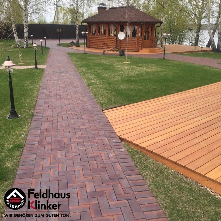 Тротуарный клинкер Feldhaus Klinker gala ferrum P409KF 200x100x45 — Клинкерная
