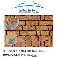 Тротуарная плитка Выбор "Листопад", АРЕНА Каир (150х90х60) — Выбор
