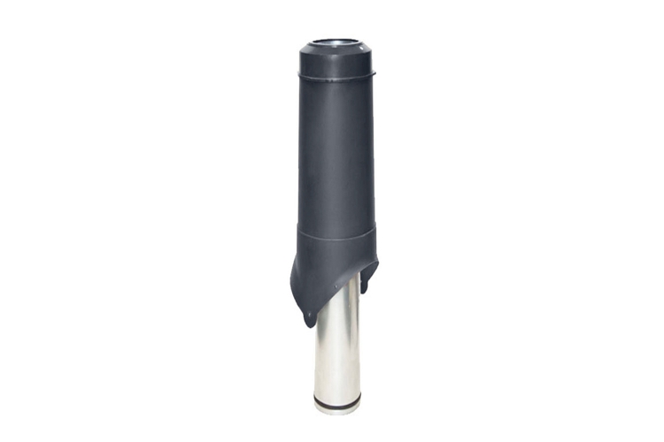 Выход вентиляции Krovent Pipe-VT 125/700 is серый — Grandline