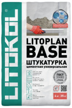 Штукатурка цементная Litokol Litoplan Base серый 25 кг — Цементная