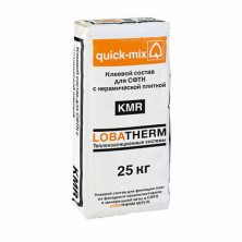 Клеящий раствор для утеплителя Quick-mix KMR для СФТК с керамической плиткой, серый, 25 кг — Сухие строительные смеси
