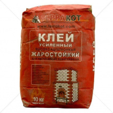 Клей жаростойкий усиленный «Терракот», 10 кг — Терракот