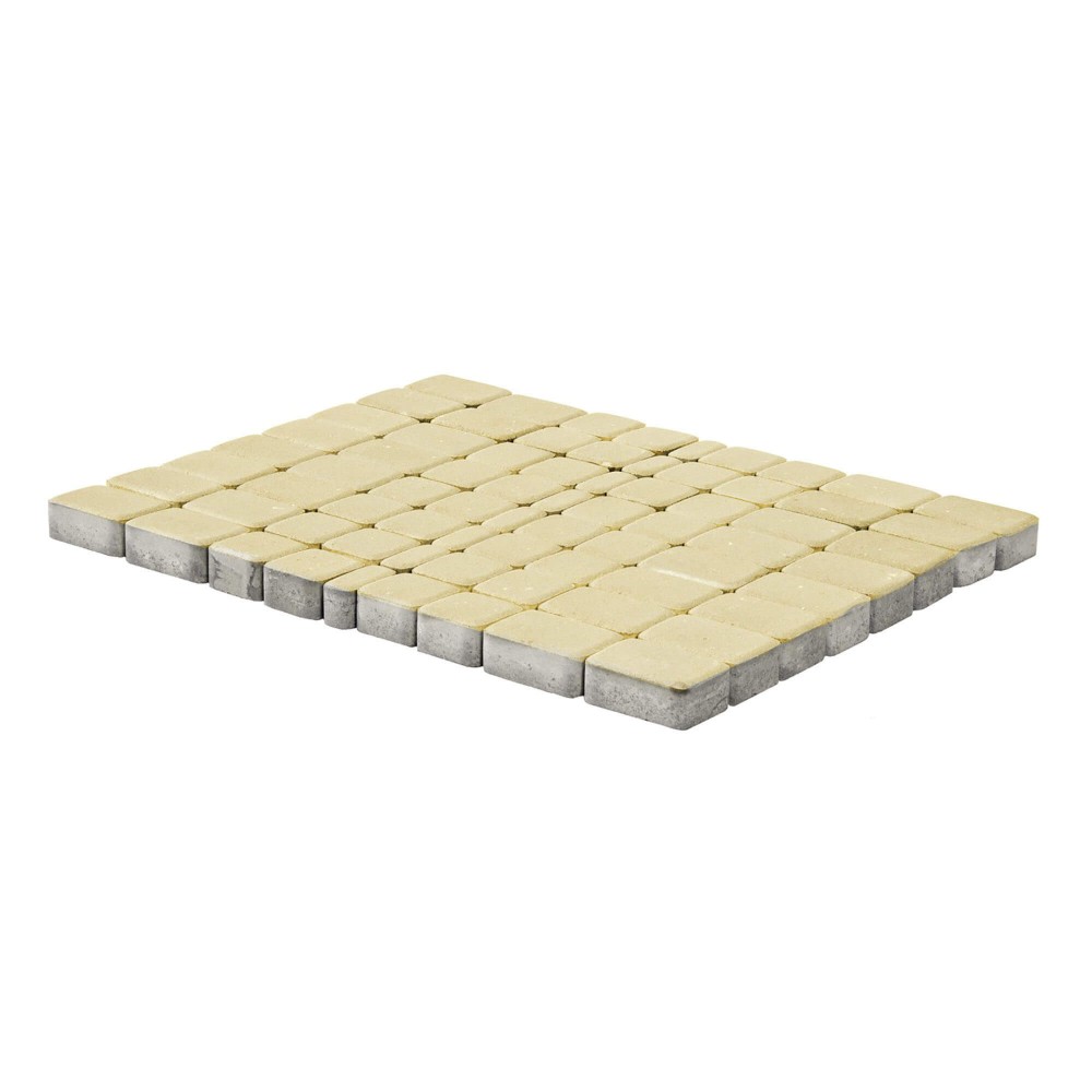 Плитка тротуарная Классико Песочный h60 57х115 115х115 172х115 — Grandline