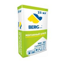 Клей монтажный МК30 25кг BERGhome летний — Клей для газобетона
