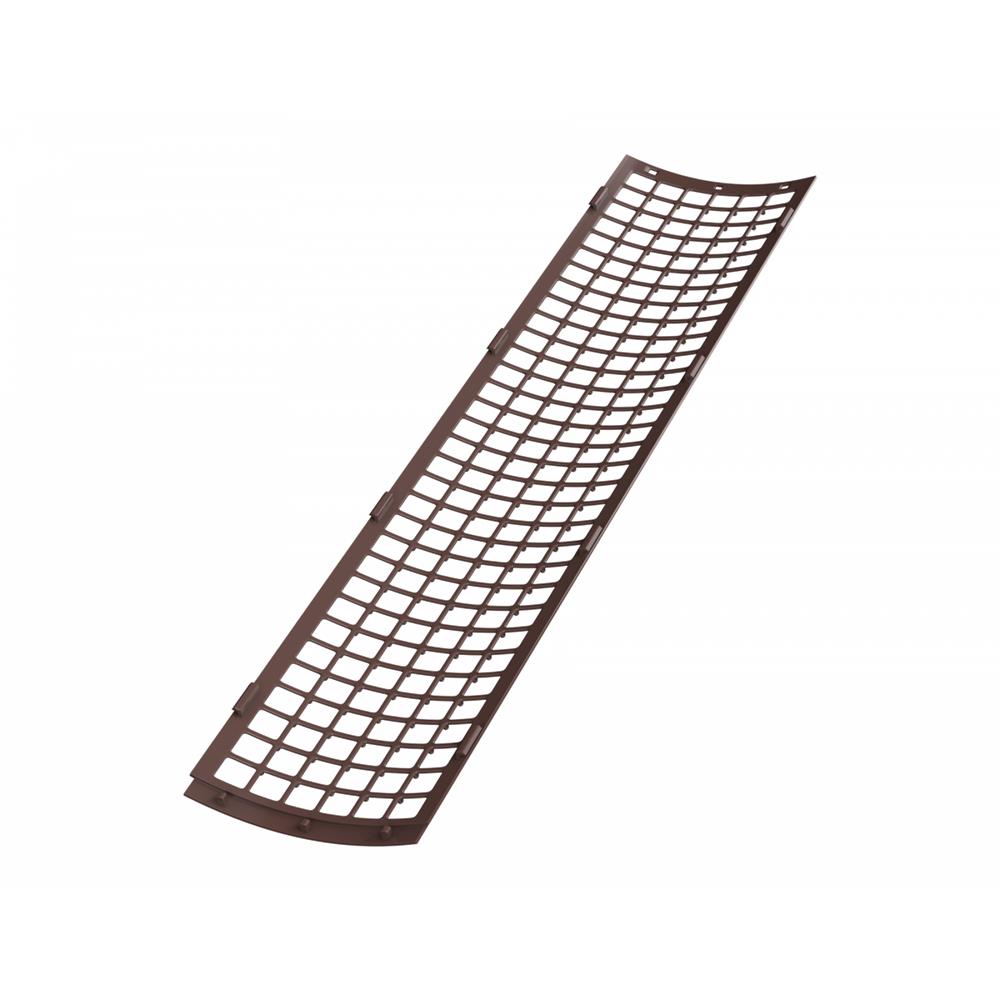 ТН ПВХ 125/82 мм, защитная решетка водосточного желоба 0,6 м, коричневый, шт. — Технониколь