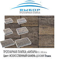 Тротуарная плитка Выбор "Искусственный камень", АНТАРА Доломит (450х300х60) — Выбор