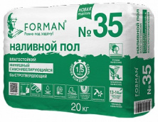 Наливной пол самонивилирующийся влагостойкий быстротвердеющий Forman 20 кг — Наливной пол