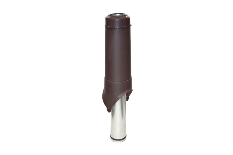 Выход вентиляции Krovent Pipe-VT 125/700 is коричневый — Grandline
