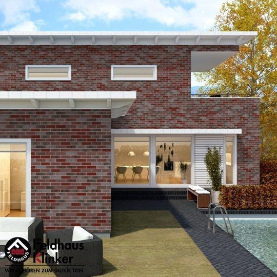 Клинкерный кирпич Feldhaus Klinker K563NF carbona ardor rutila — 240х115х71