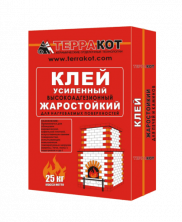 Клей жаростойкий усиленный «Терракот», 25 кг — Терракот