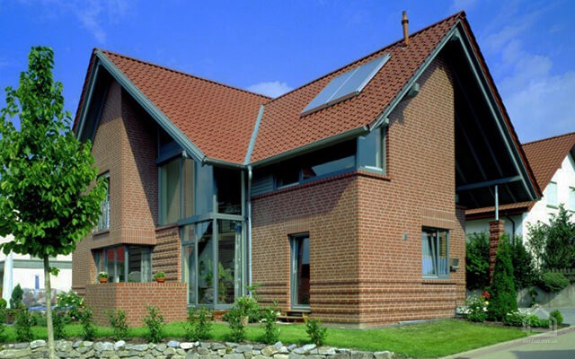 Клинкерный кирпич АВС Münsterland rot-nuanciert glatt, NF — 240х115х71