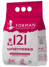 Шпатлевка полимерная финишная для стен и потолков Forman 25 кг — Сухие строительные смеси