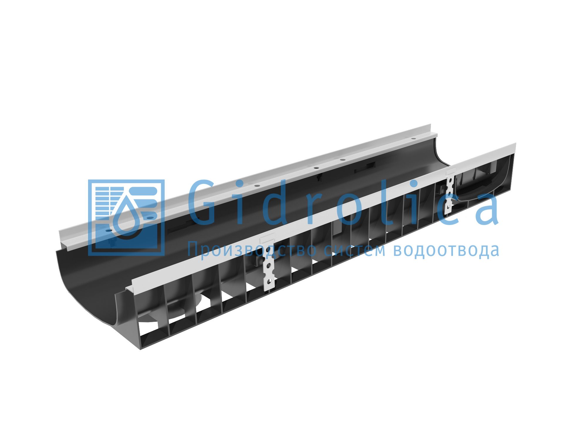 Лоток Gidrolica Super, h118,5, DN200, E600 (0821) — Grandline