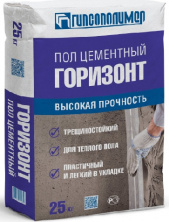 Пол ГОРИЗОНТ цементный Гипсополимер 25 кг — Смеси для устройства полов