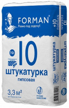 Штукатурка гипсовая ручного нанесения не требует шпатлевания Forman 30 кг — Сухие строительные смеси