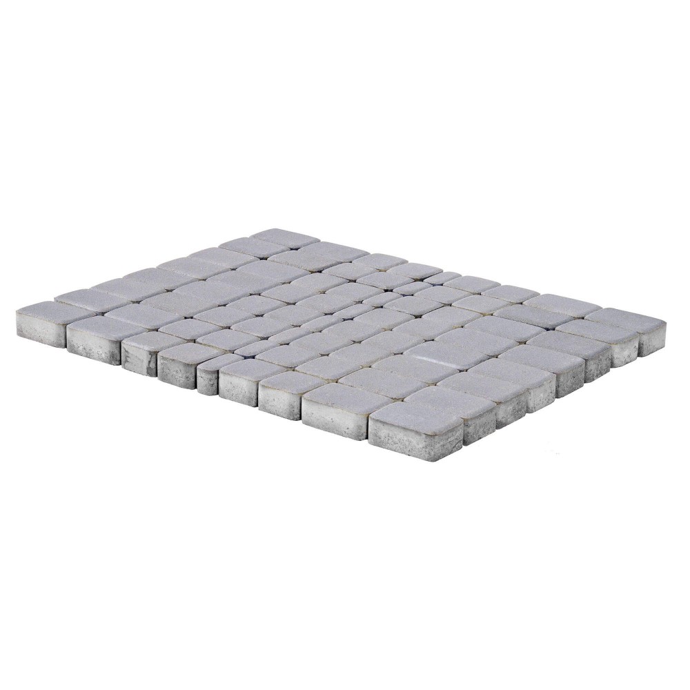 Плитка тротуарная Классико Грифельный h60 57х115 115х115 172х115 — Grandline