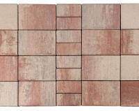 Тротуарная плитка BRAER Мозаика, Color Mix Фламинго (300x200x60) — Braer