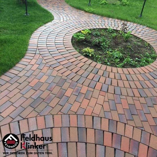 Клинкерная брусчатка Feldhaus Klinker gala alea P405KDF 200x100x52 — Клинкерная
