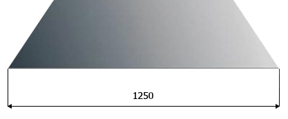 Плоский лист Grand Line Print Матовый 0,5мм 1250 — Гранд Лайн (Grand Line)