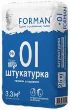 Штукатурка гипсовая суперлегкая машинного и ручного нанесения Forman 25 кг — Штукатурки