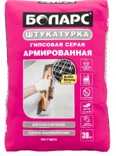 Штукатурка гипсовая Боларс армированная 30 кг — Гипсовая