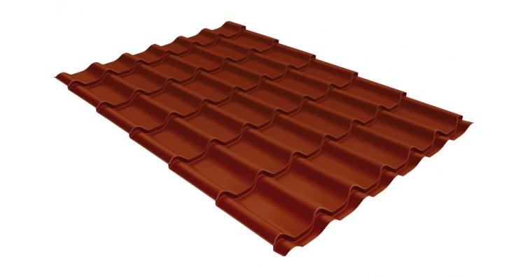 Металлочерепица классик 0,5 Satin Matt RAL 8004 терракота — Grandline