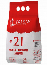 Шпатлевка гипсовая финишная белая Forman 25 кг — Сухие строительные смеси