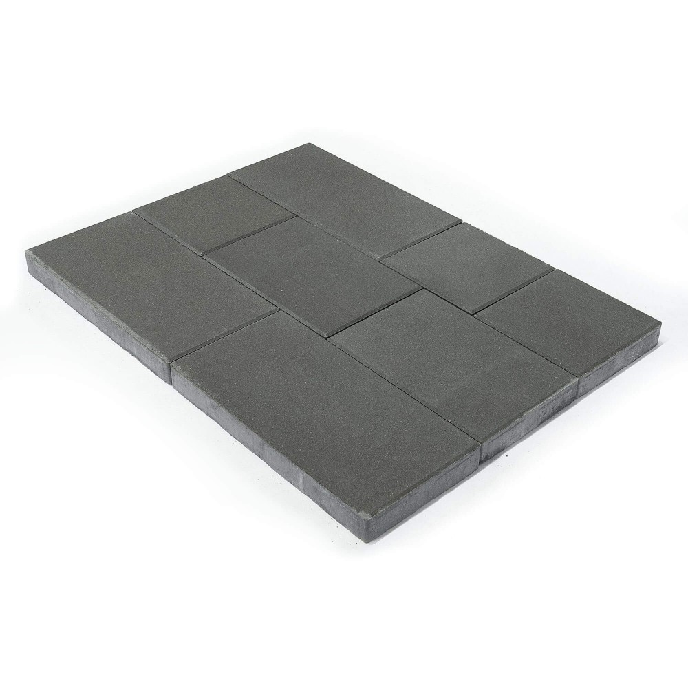 Плитка тротуарная Триада Серый h60 300х300 450х300 600х300 — Grandline