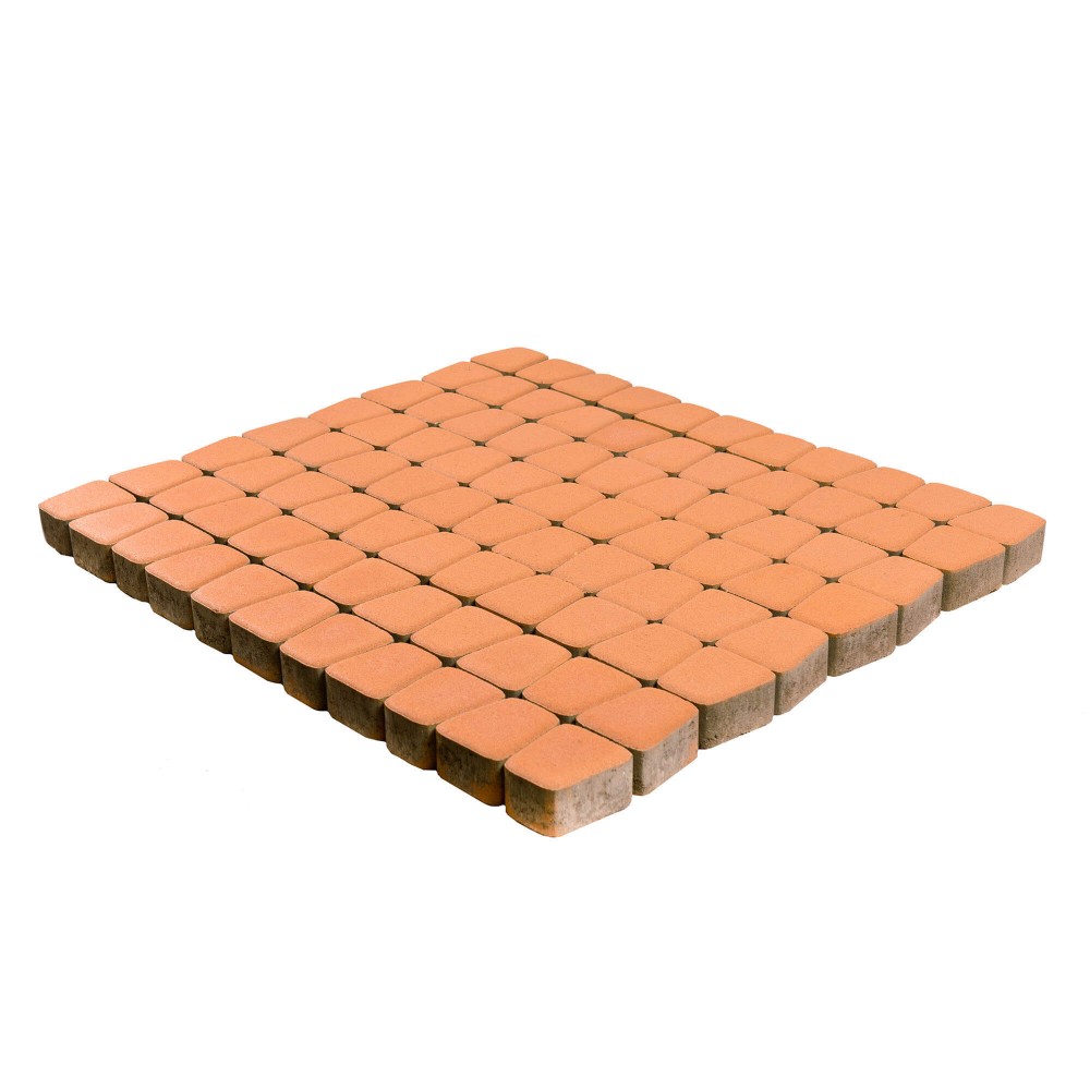 Плитка тротуарная Классико круговая Коралловый h60 73х110х115 — Grandline