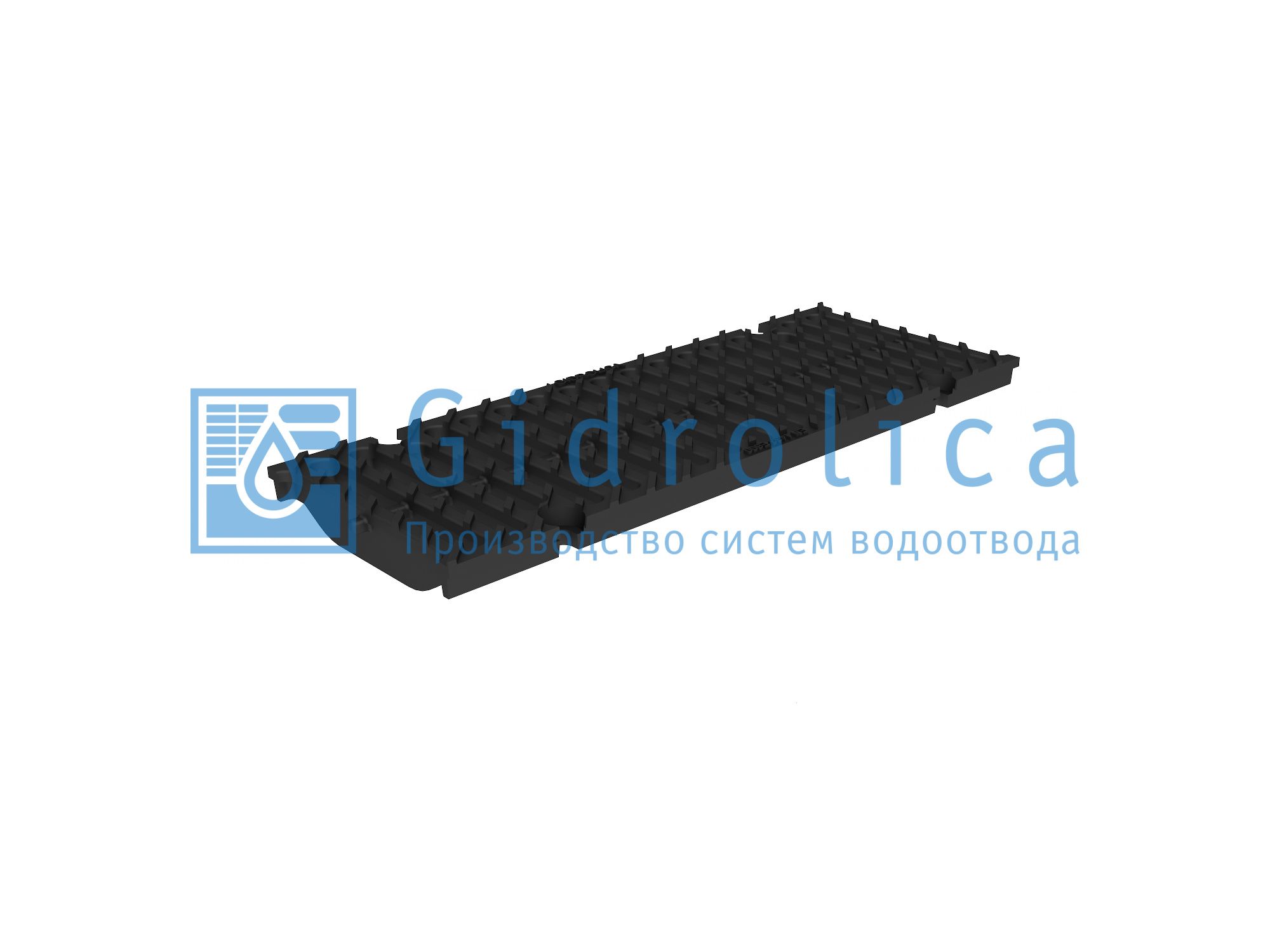 Решетка водоприемная Gidrolica Super РВ -15.19.50 - щелевая чугунная ВЧ, кл. E600 (50159E) — Grandline