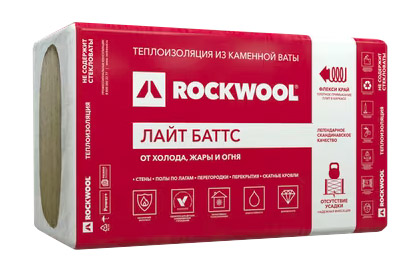 Утеплитель RockWool Лайт Баттс 1000х600х100 (5 шт/пач; 3м2; 0,3м3; 20 пач/пал) — Grandline