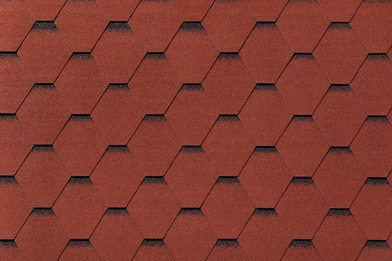 RoofShield черепица Фемили Лайт Модерн (3м2) Красный с оттенением — Grandline