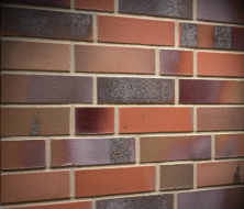 Клинкерный кирпич Feldhaus Klinker K560DF carbona ardor colori — Кирпич