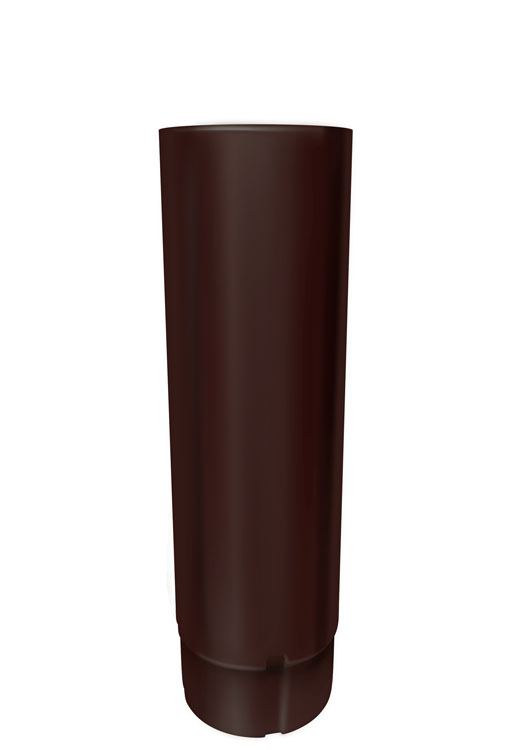 Труба круглая Optima Matt 90мм 3м RAL 8017 — Grandline