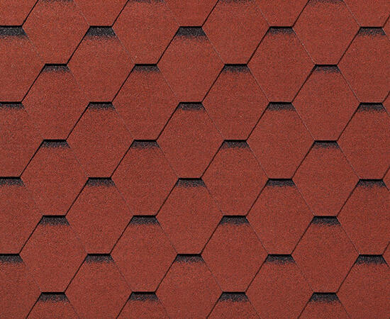 RoofShield черепица Фемили Лайт Стандарт (3м2) Красный с оттенением — Grandline